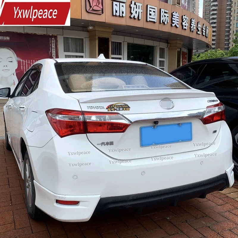

For Toyota Corolla Spoiler 2014-2017 High Quality ABS Unpainted Color Trunk Lid Spoiler Trunk Lip Wing Car Accessories