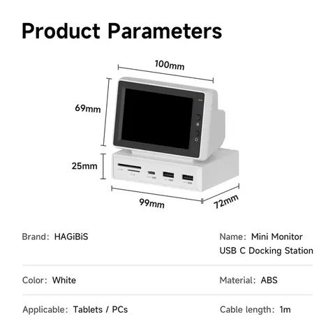 Hagibis 3.5inch IPS Мини-монитор