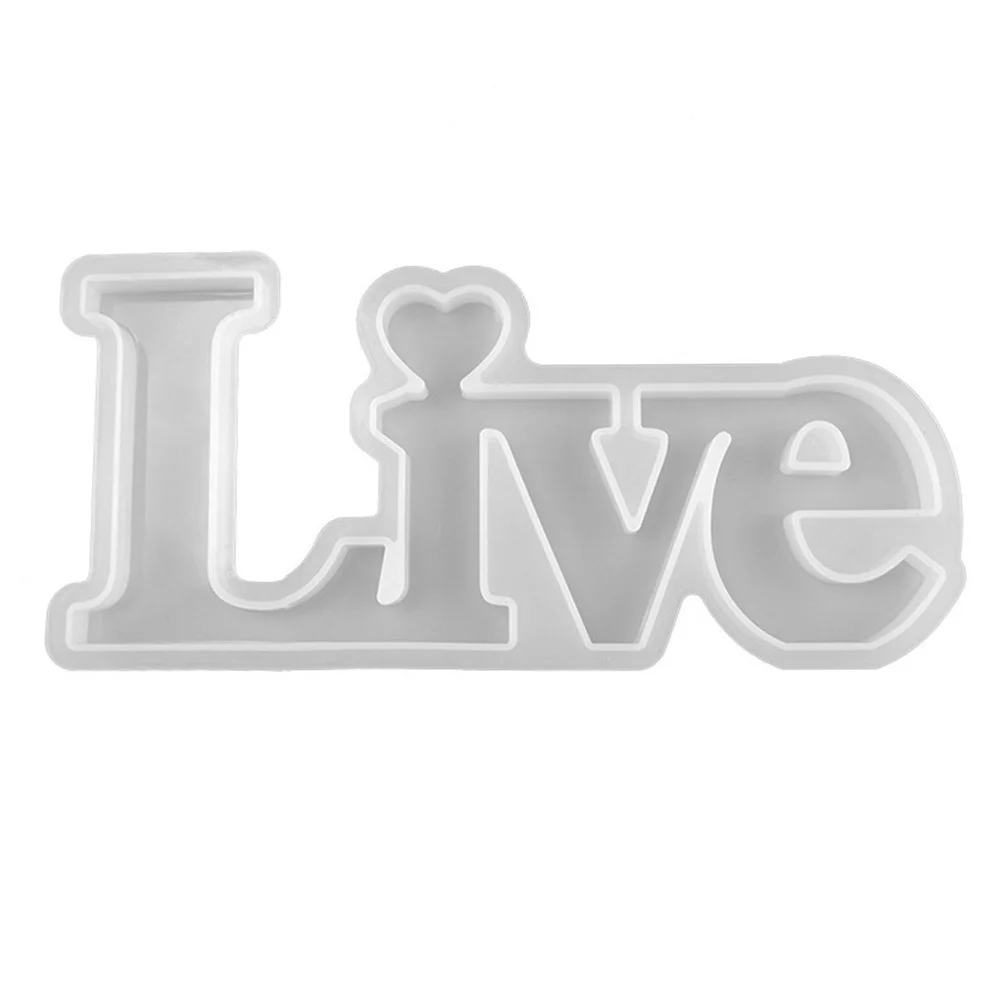 

Mold Resin Silicone Mould Crystal Epoxy Casting Molds Words Layout Desktop Letter Clear English Ornaments Box Storage Ornament