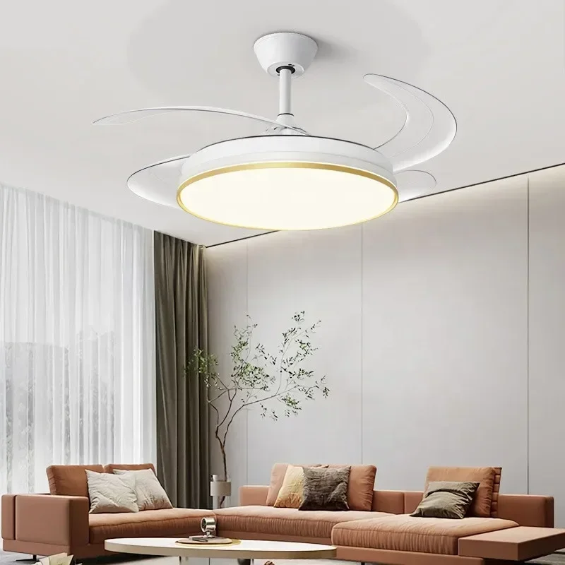 Выдвижной потолочный вентилятор для люстры в современном минималистичном стиле