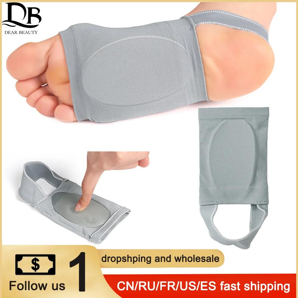 

Sports Foot Pad Elastic Bandage Breathable Relieve Pressure Correct Flat Foot Arch Unisex Support Inside Outside Eight-character