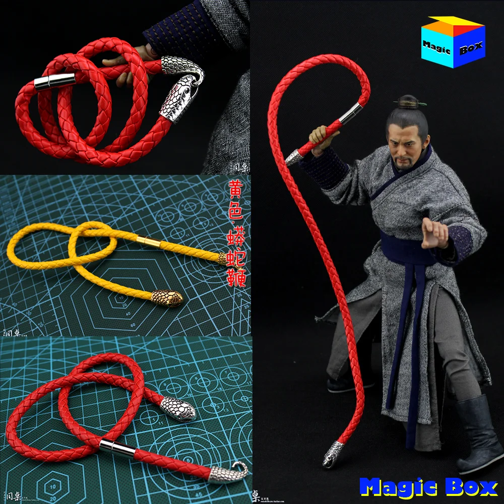 

1/6 Soldier Ancient Cold Weapon Cortical Whip Metal Python Whip Model Scene Accessorie For 12'' Action Figure Body Doll