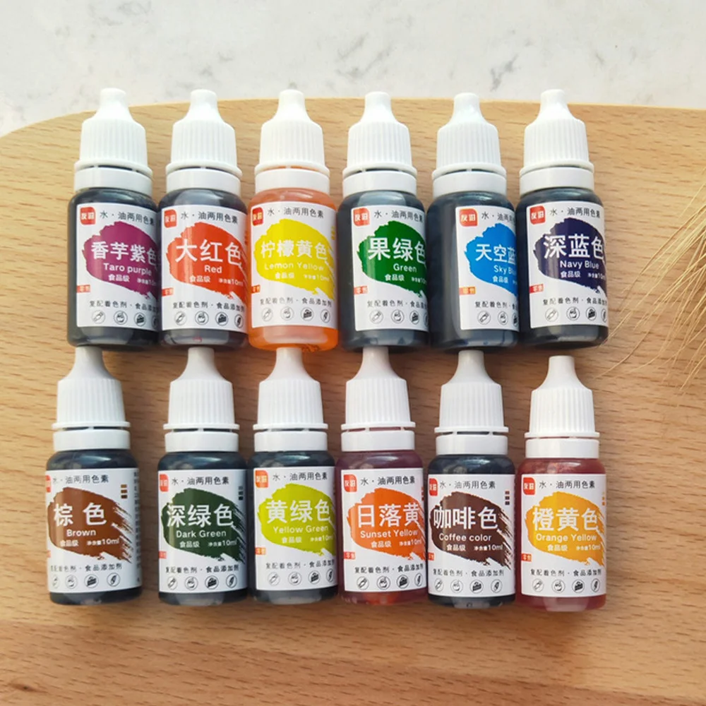 1 набор разнообразных цветов натуральные чернила пищевая краска искусственное