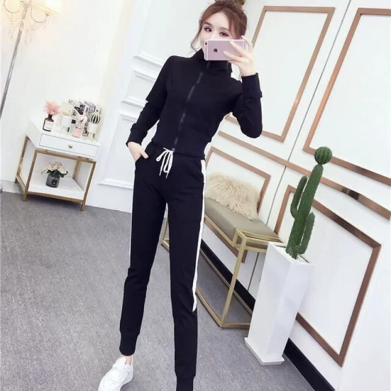 2024 Новая осенняя женская мода в корейском стиле повседневная спортивная одежда