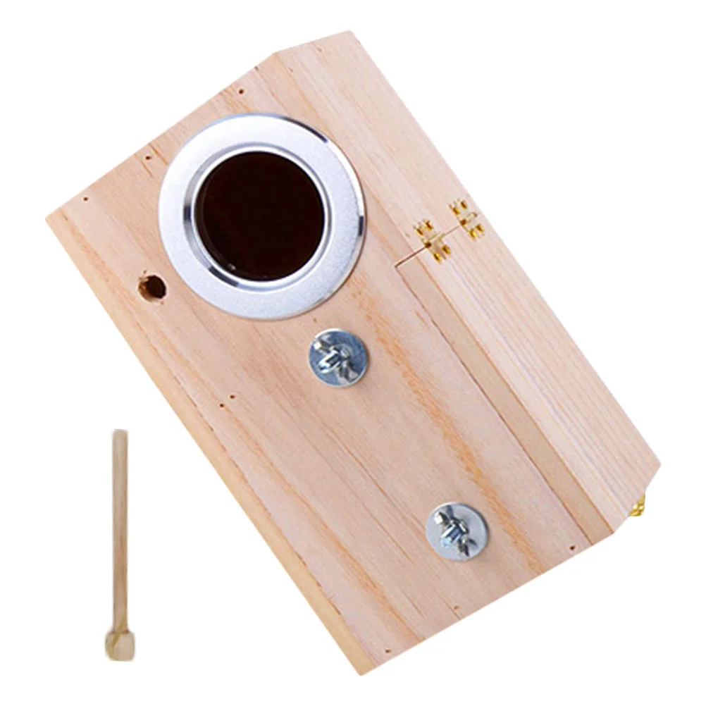 

Деревянное гнездо для кормления птиц, износостойкое гнездо для птиц, домашний домик для кормления птиц