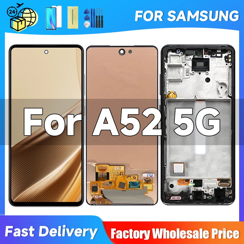 ЖК-дисплей A52 для Samsung 6 5 дюйма AMOLED A526B A5260 A526W A526U A526U1