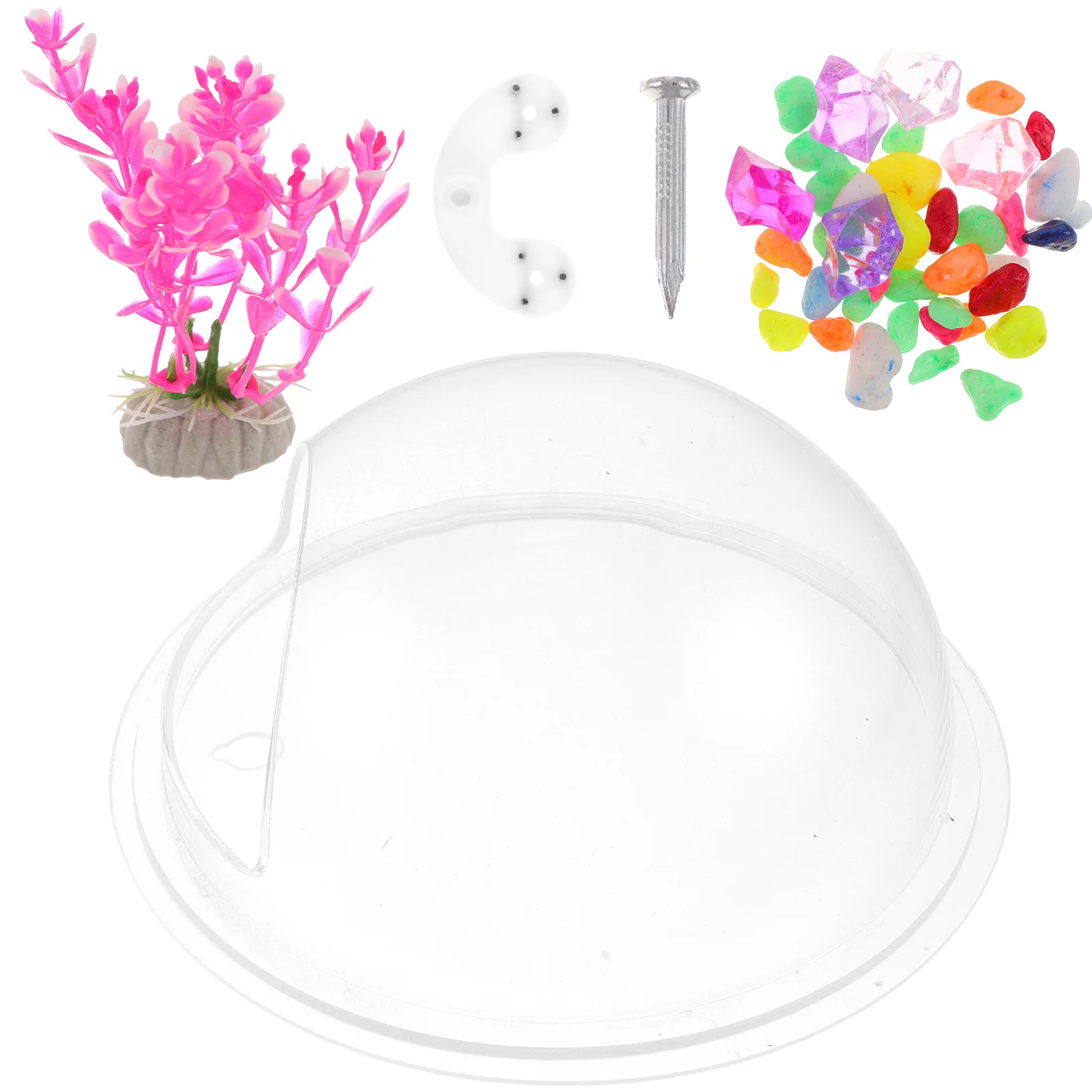 Прозрачная креативная настенная акриловая миска для рыбы аквариум домашний