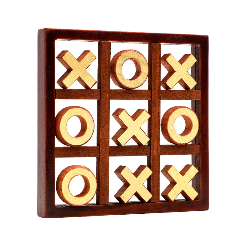

Traditional IQ Brain Teasers Puzzle Game for Two Players Tic-Tac-Toe