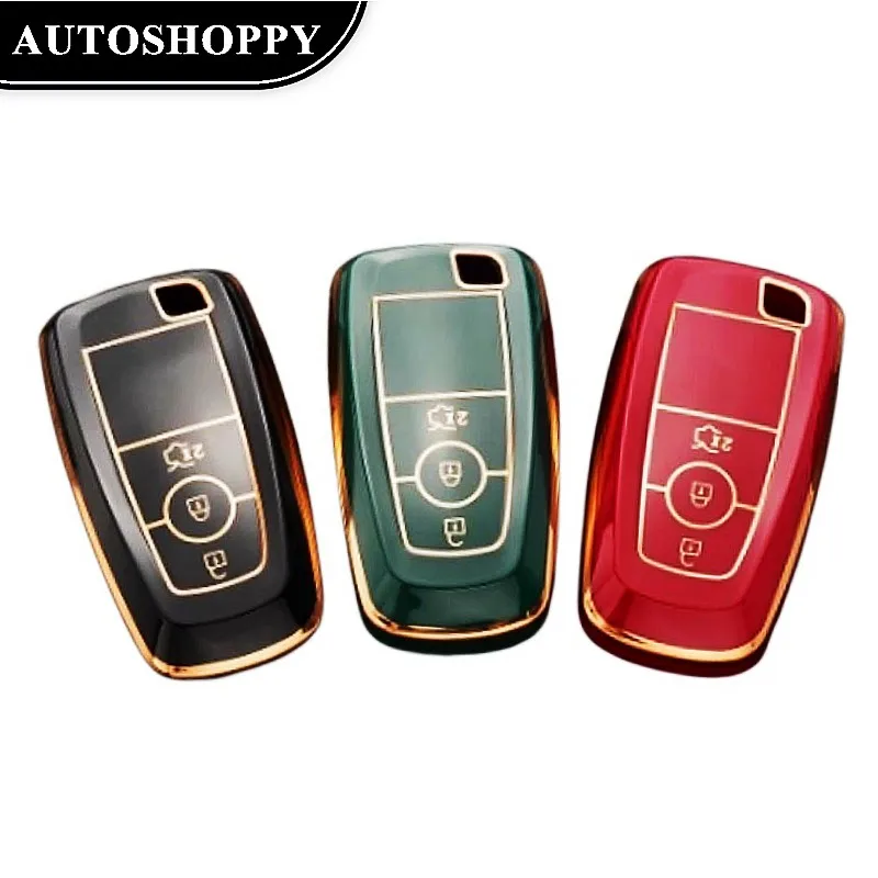 

For Ford Fusion Mondeo Mustang Explorer Edge EcoSport Mondeo For Lincoln MKC MKZ MKX Remote Soft TPU Key Case Cover Shell Fob