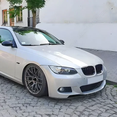 Для BMW 3 серии Coupe E92 E93 M-Tech передний бампер, разветвители, спойлер для губ 2006-2013, диффузор, внешняя тюнинг, 2 шт., глянцевый черный