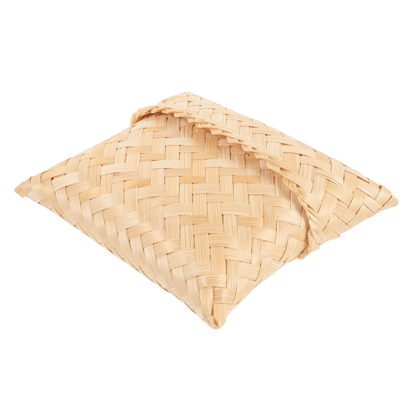 

Small Bamboo Woven Pouch Tea Storage Pouch Wedding Candy Storage Pouch with Lid