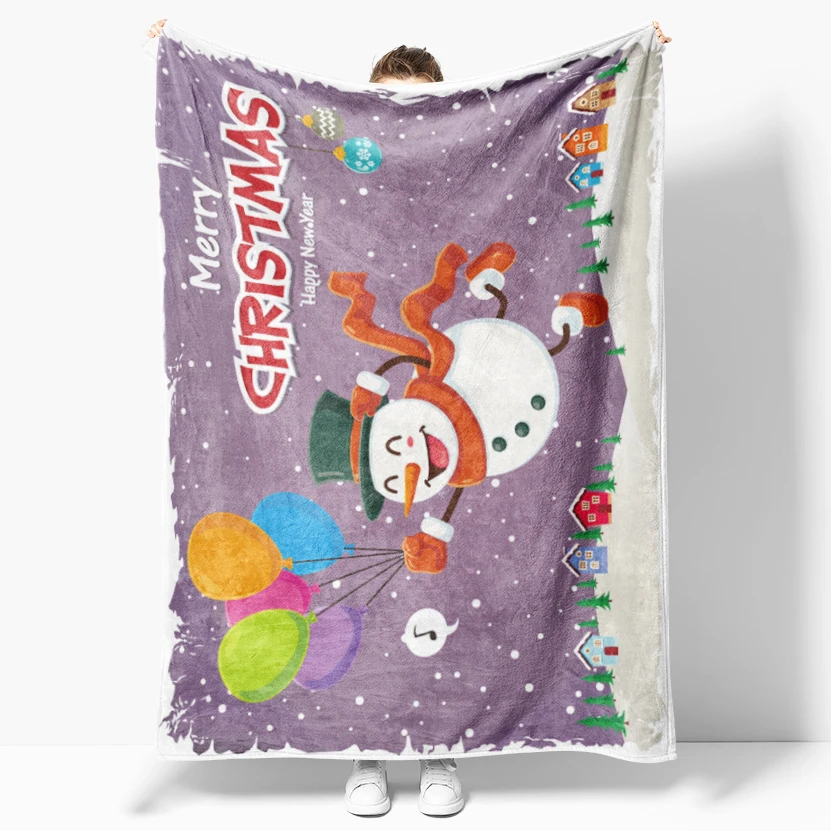 

Flannel Fleece Soft Throw Blankets For Sofa Beds Merry Christmas Kids New Year Gift Picnic Noon Break Cover /Stop Sell Dec 1th