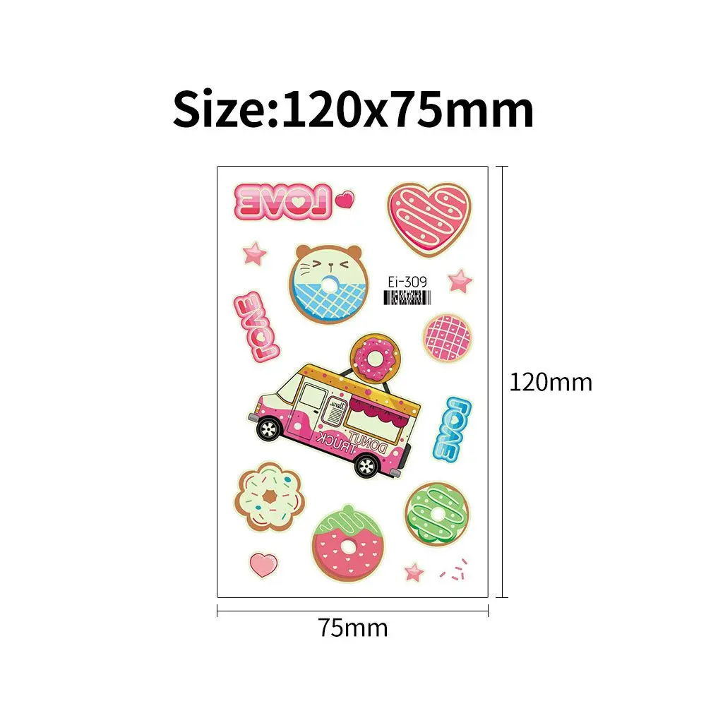 Светящиеся Татуировки для лица Временные татуировки десерт конфеты милая