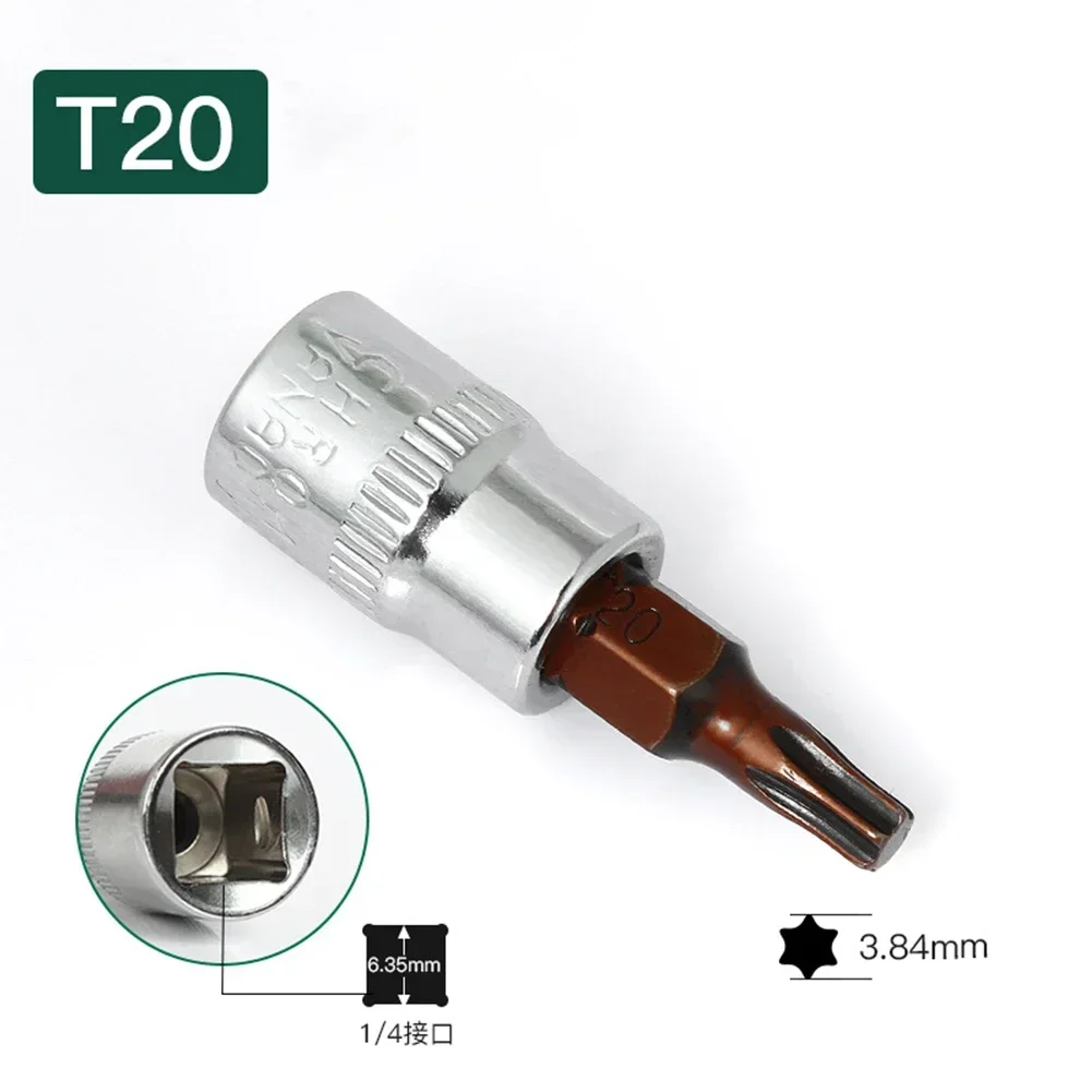 5 шт. набор головок для отверток шестигранные отвертки T15 T20 T25 T30 T40 отвертка