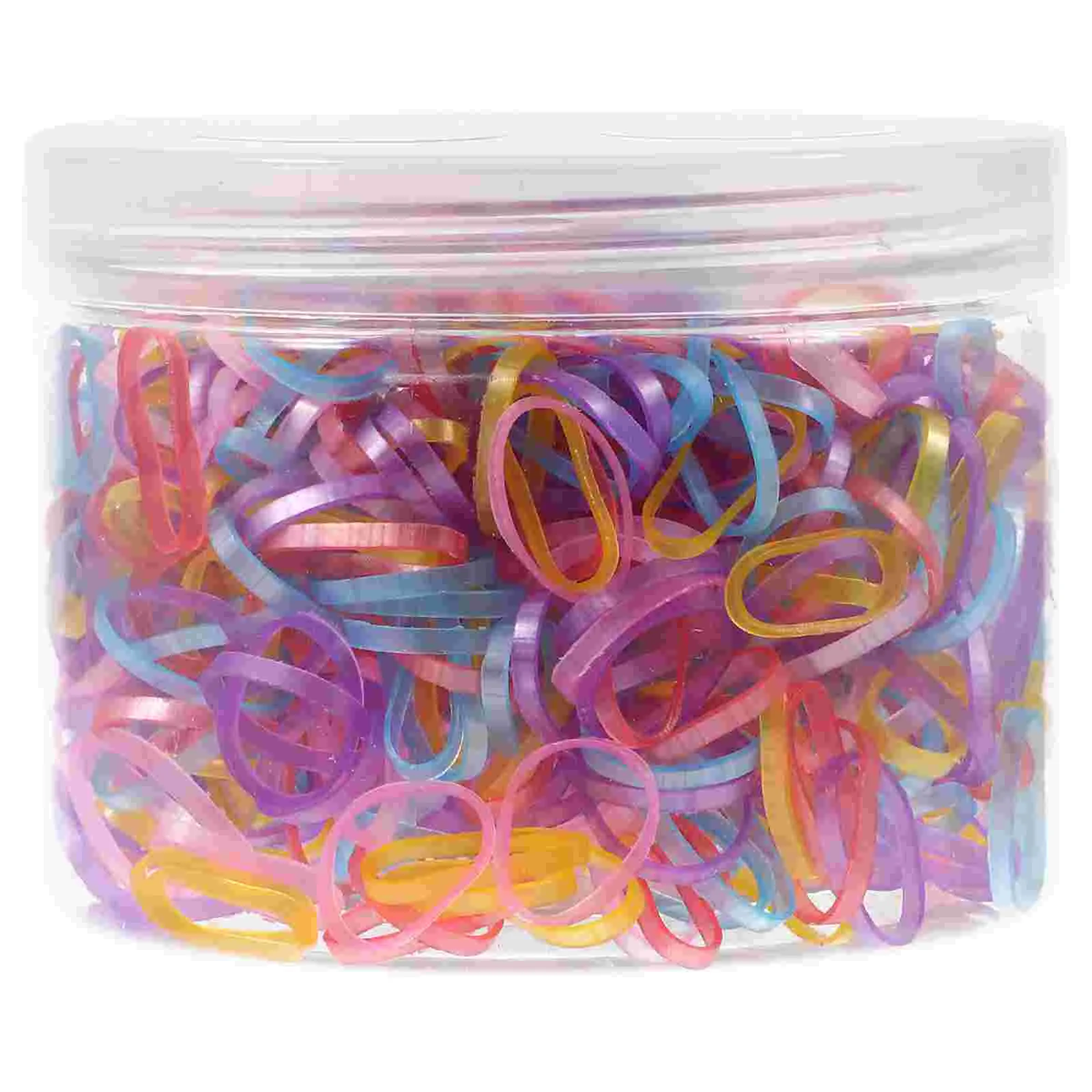 

1 Box of Small Pet Hair Ropes Pet Headwear High Elastic Color Rubber Band