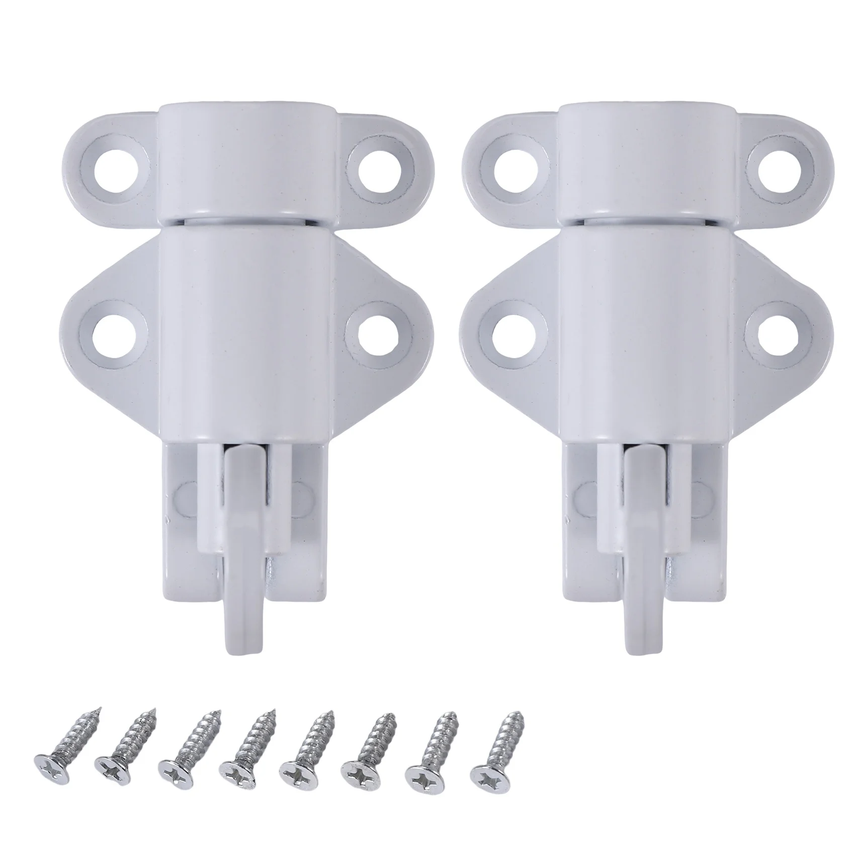 

Aluminum Alloy Security Automatic Window Gate Lock Spring Bounce Door Bolt Latch, White