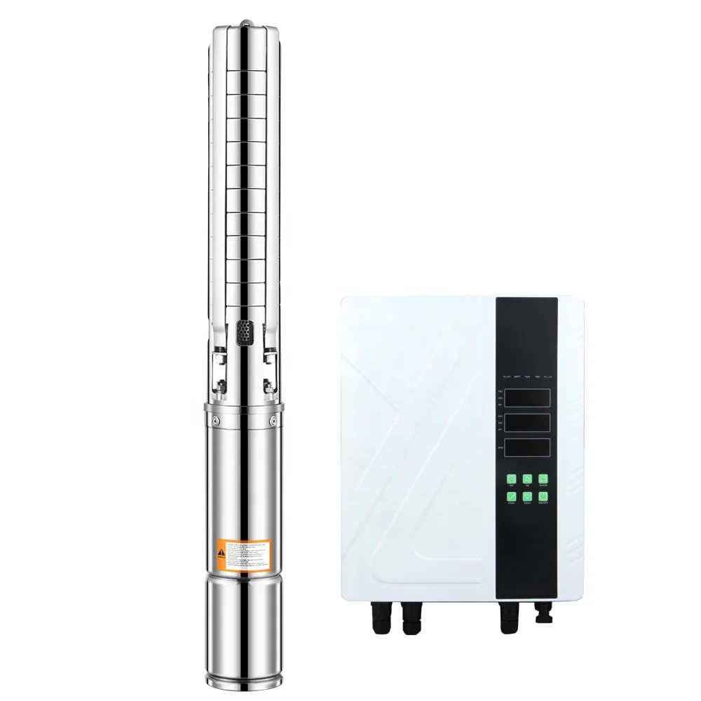 Deep Well Pump Hybrid AC DC Solar Water Pump Submersible Borehole Water Pump