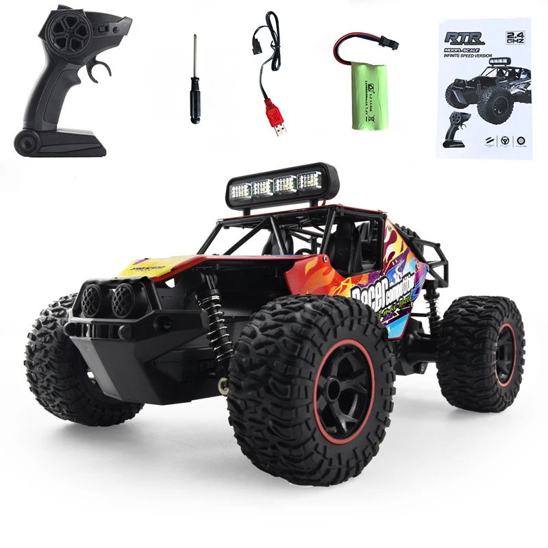 

The new 2022 Remote Control Car,2.4GHz Alloy Metal RC Car All-Terrain 20Km/h 1:16 Off-Road Monster Truck Toy for Boys Kids Gifts