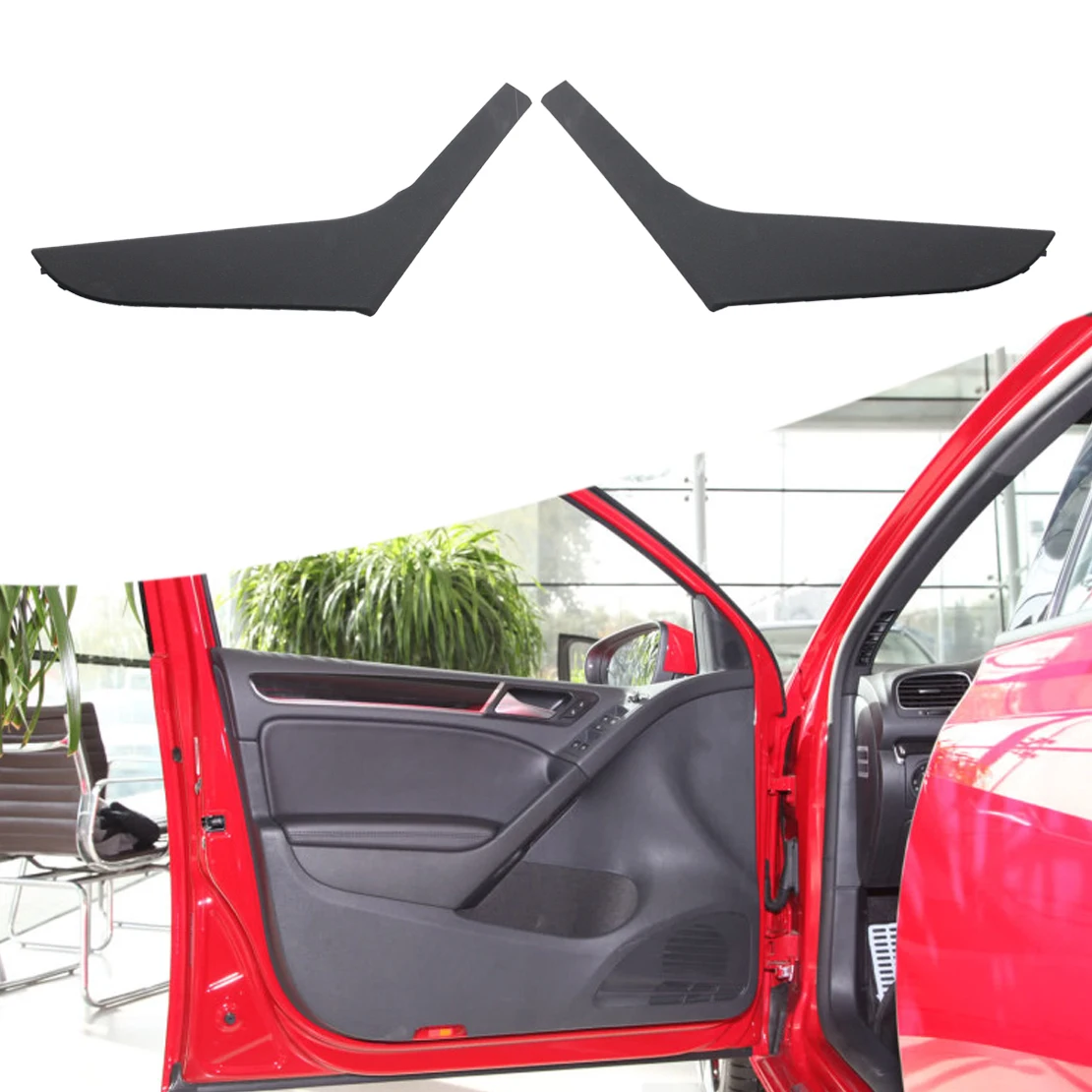 

1 пара, передняя левая и правая Внутренняя крышка ручки для VW Golf 6 MK6 2009-2013 5K4868039 5K4868040