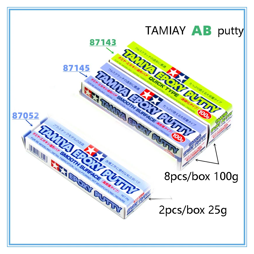 TAMIYA детали эпоксидная шпатлевка Тип AB быстрая гладкая поверхность для