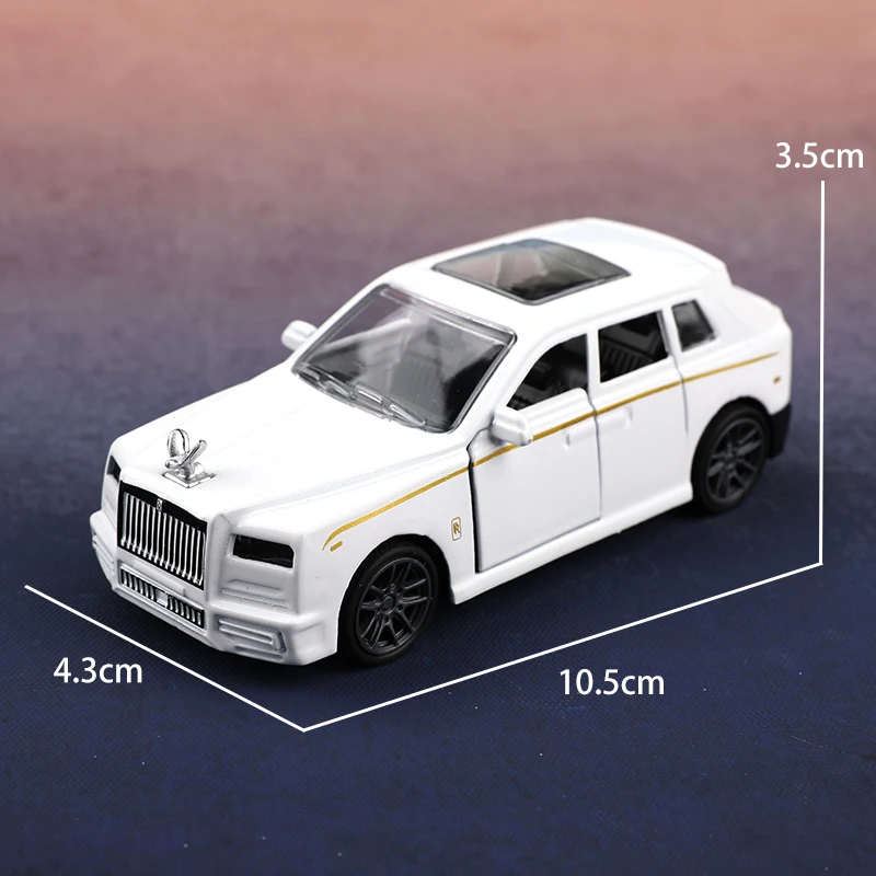 Фото (мешок) 1:43 Rolls-Royce Cullinan, модель автомобиля из сплава, имитация автомобиля, детский легкосплавный автомобиль, игрушечная модель для мальчиков, украшения автомобиля №3