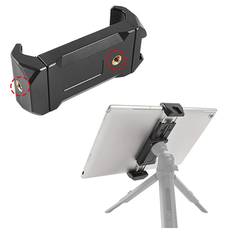 

Зажим для телефона, зажим для планшета, подставка для планшета, держатель для планшета, подходит для штатива, селфи-палки с холодной загрузк...