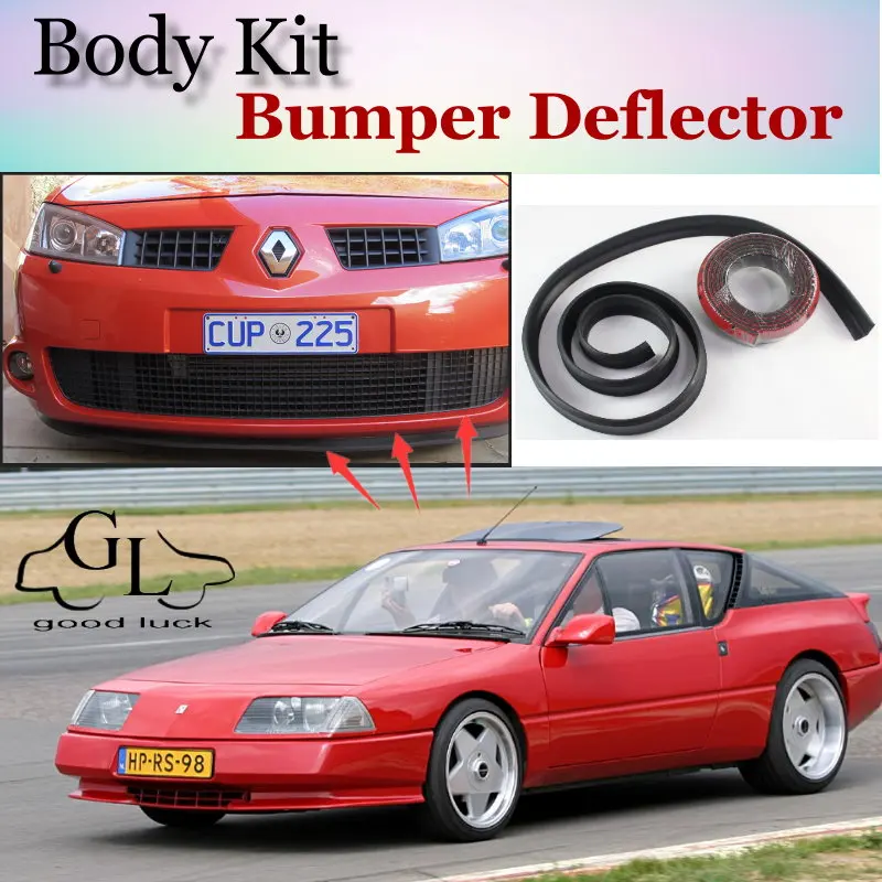 

Дефлектор губ бампера для Renault Alpine GTA, юбка переднего спойлера для фанатов TopGear для тюнинга автомобиля/комплекта кузова/полосы