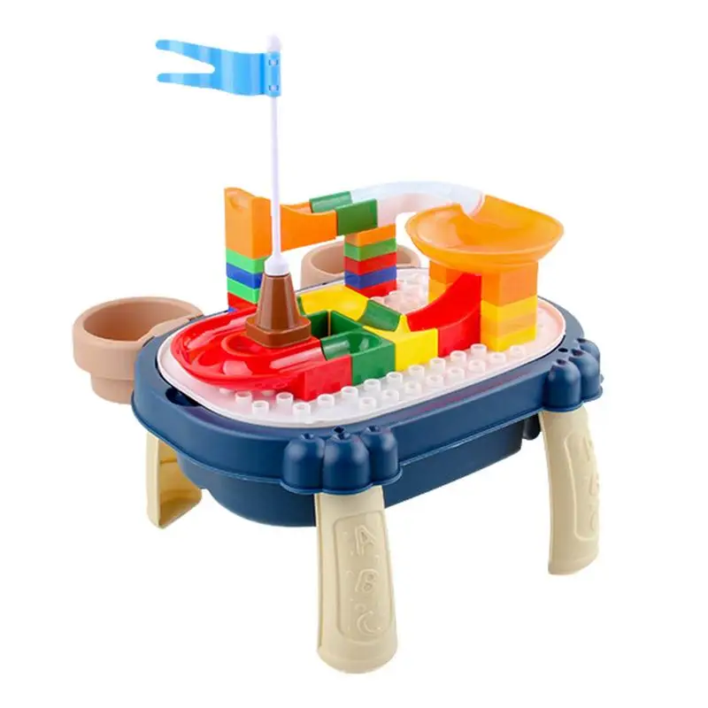 

Toddler Activity Table Kids Sensory Play Table Set 2 In 1 Building Painting Activity Table For Toddlers Educational Learning