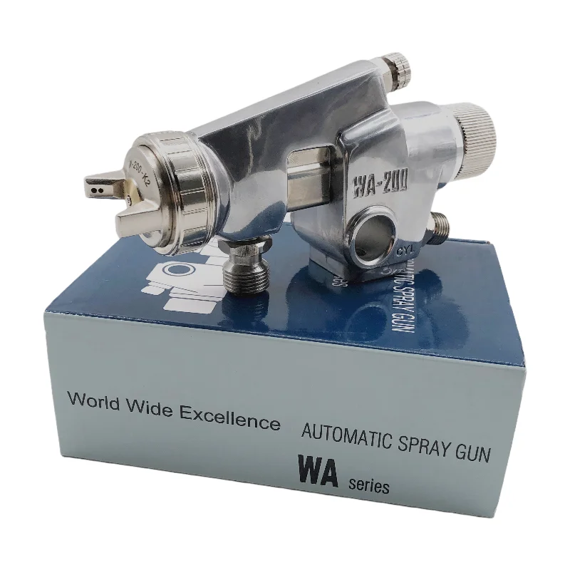 New Commercial Manufacture Auto Spray Gun WA-200 Enamel Automatic Gun Paint Spray Gun 1.2/1.5/1.8/2.0/2.5MM Nozzle