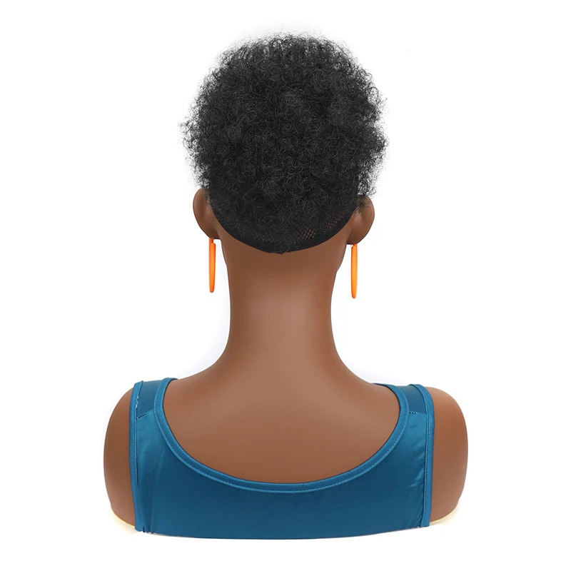 Афро-пуховые синтетические волосы для чернокожих женщин странные вьющиеся