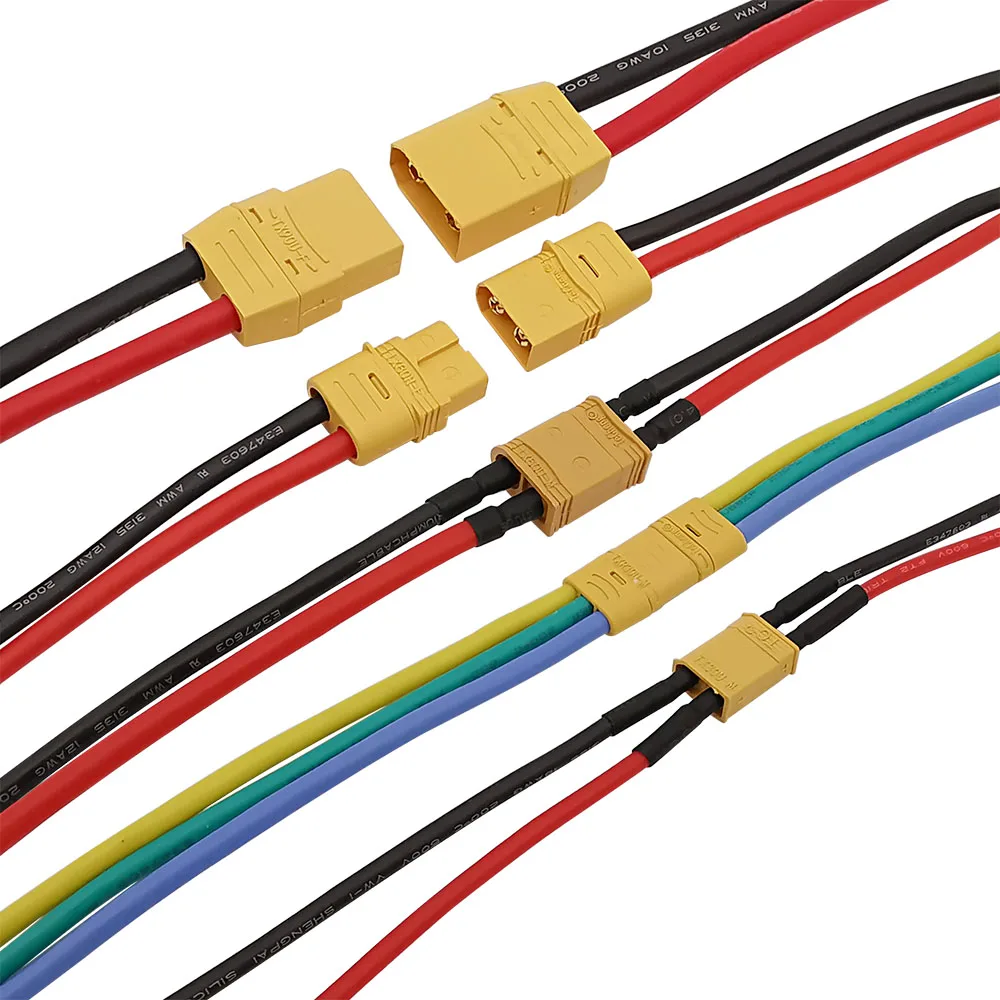 10 шт., разъем для аккумулятора 30U XTR30U XT60H XT60U XT90U 10 см 10/12/16/18 AWG