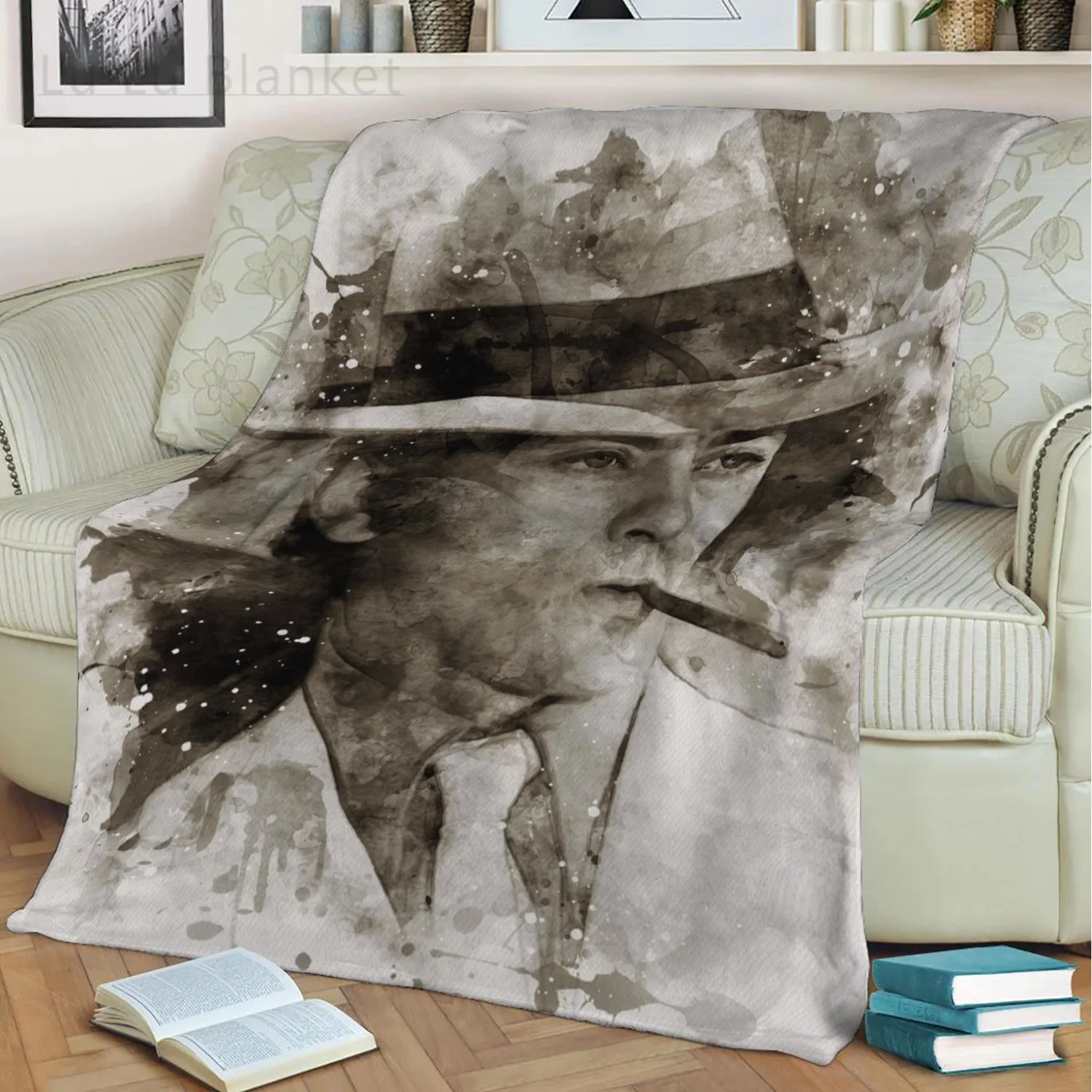 

Alain Delon Poster 3D Print Plush Blanket Throw On Sofa Home Decor Soft Warmth Washable Nap Blanket Dropshipping