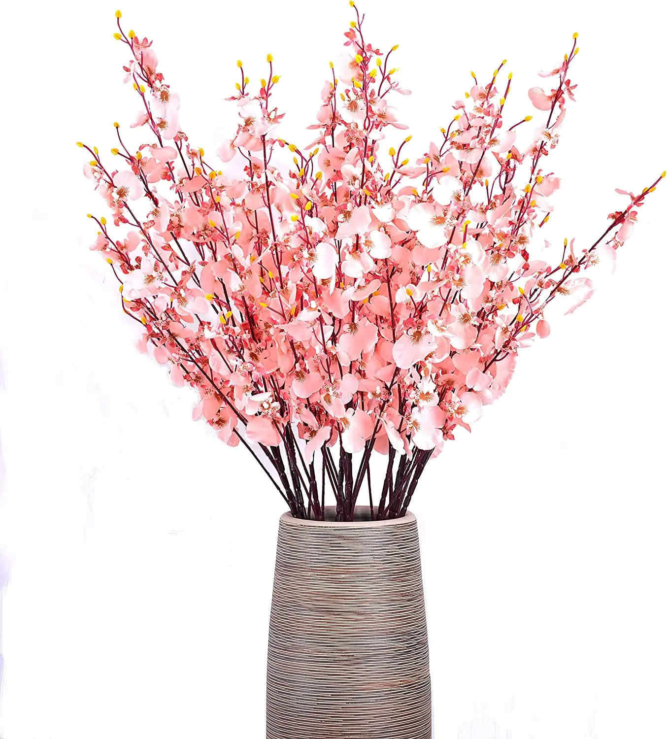 

Artificial Orchids Flowers 6pcs Silk Phalaenopsis Flowers 37in Home Office Garden Wedding Party Decoration Bouquets Real Touch