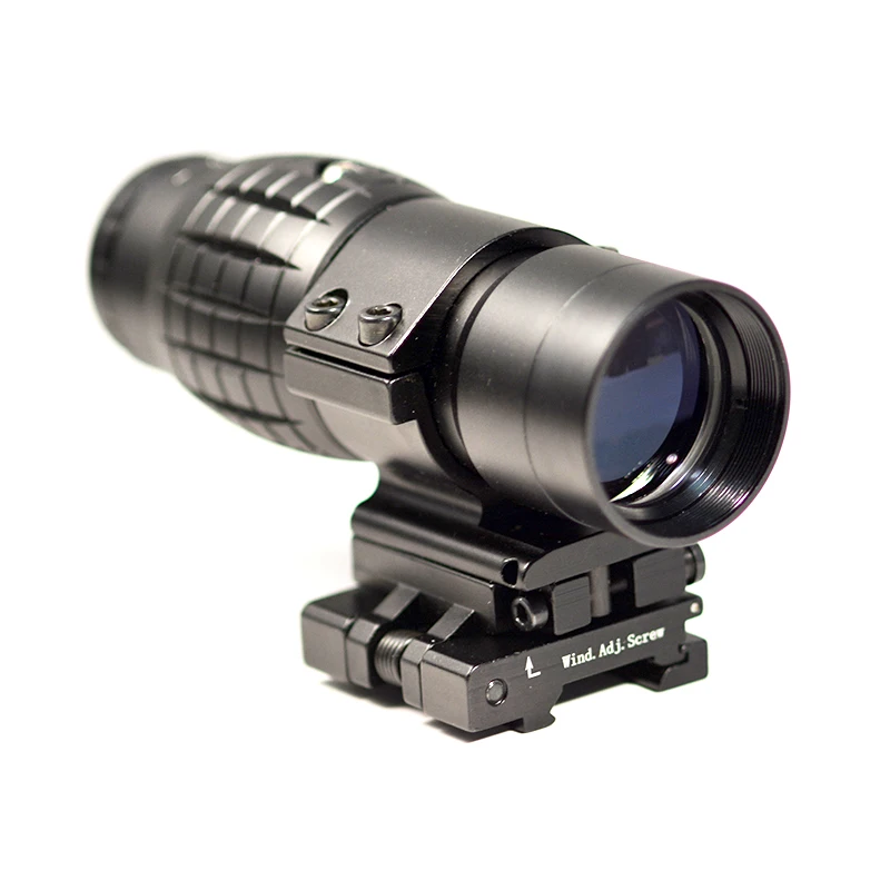 

Тактический Фокус регулируемый 3X лупа прицел с поворотным креплением Пикатинни для охоты Голографическая точка прицела красный точечный прицел.