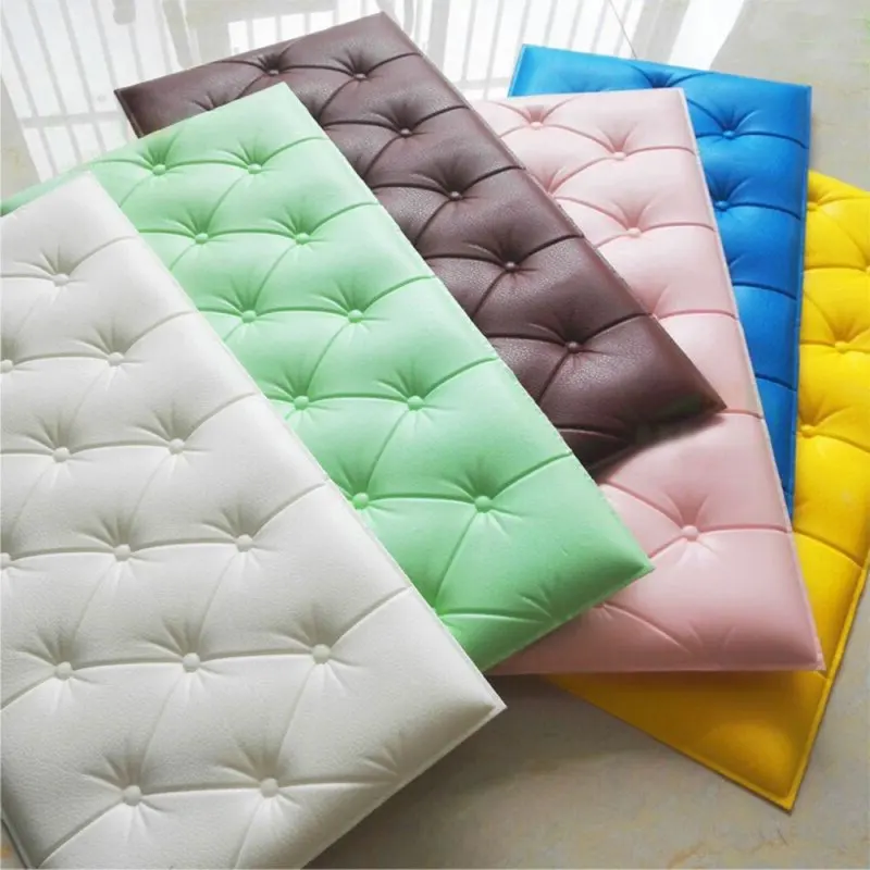 

Self-adhesive 3D Wall Sticker on The Bedside Anti-collision Soft Package Wall Surrounding Thick Pad Waterproof Wall Panel