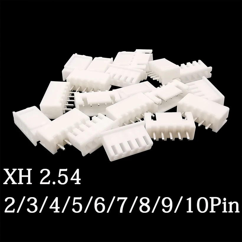 100 пар (200 шт.) JST XH 2 54 мм 2/3/4/5/6/7/8/9/10 штырьковый штекер + гнездовой разъем корпус