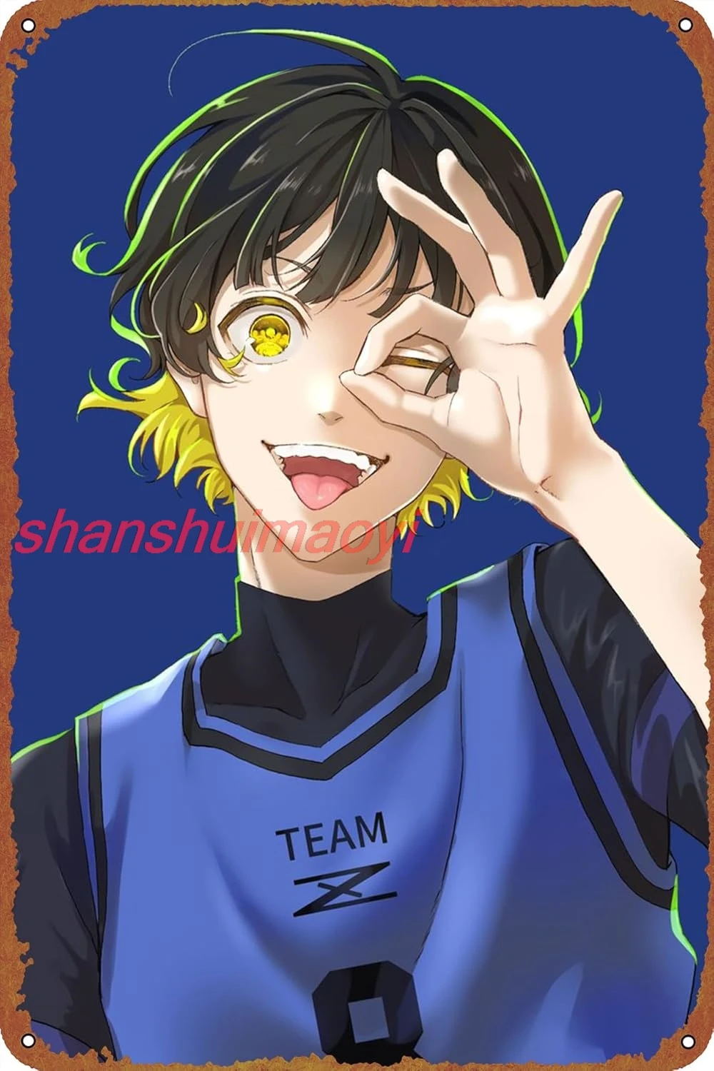 Металлическая табличка Bachira Blue Lock