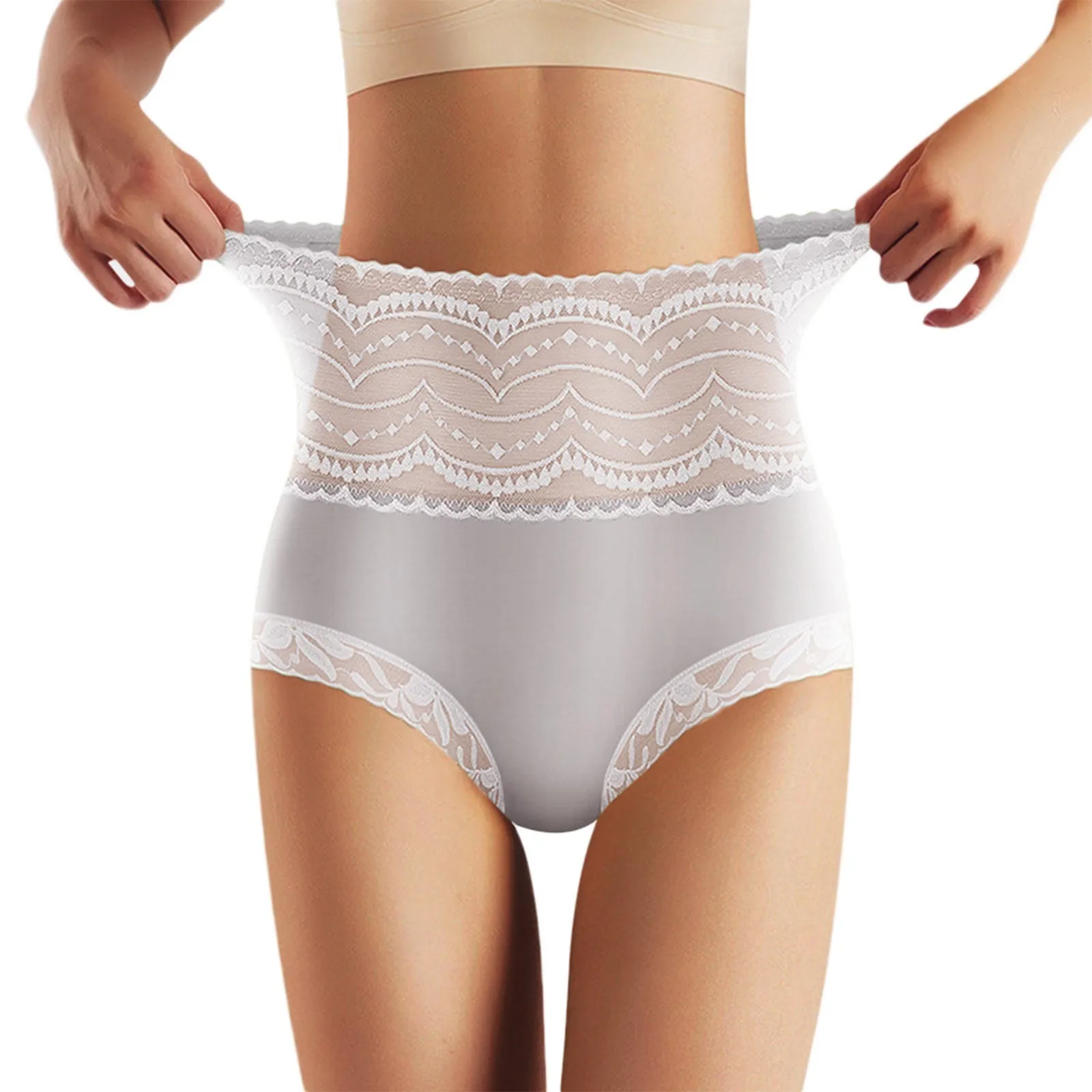 

Women'S Sexy Lace Underwear High Waist Cotton Soft Full Cover Underpants Sexy Lingeries For Woman Set Lenceria Sexys Para Mujer
