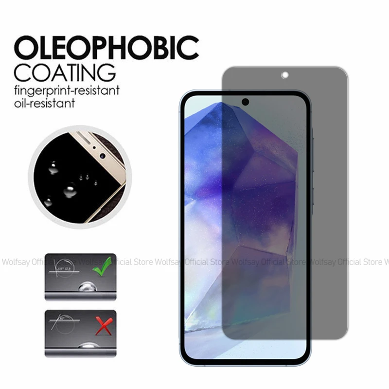 2/4 шт. Защитная пленка для экрана Samsung Galaxy A55