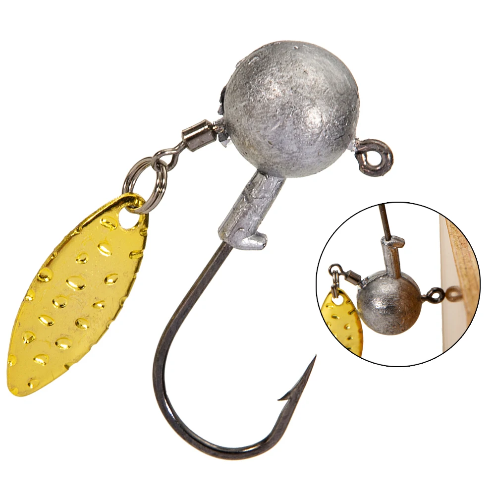 

Offset Fishing Herring Worm Hooks Weighted Crank Jig Head Hook With Spoon Rigs Durable Jigs Bass Fishing Accessories Tackle