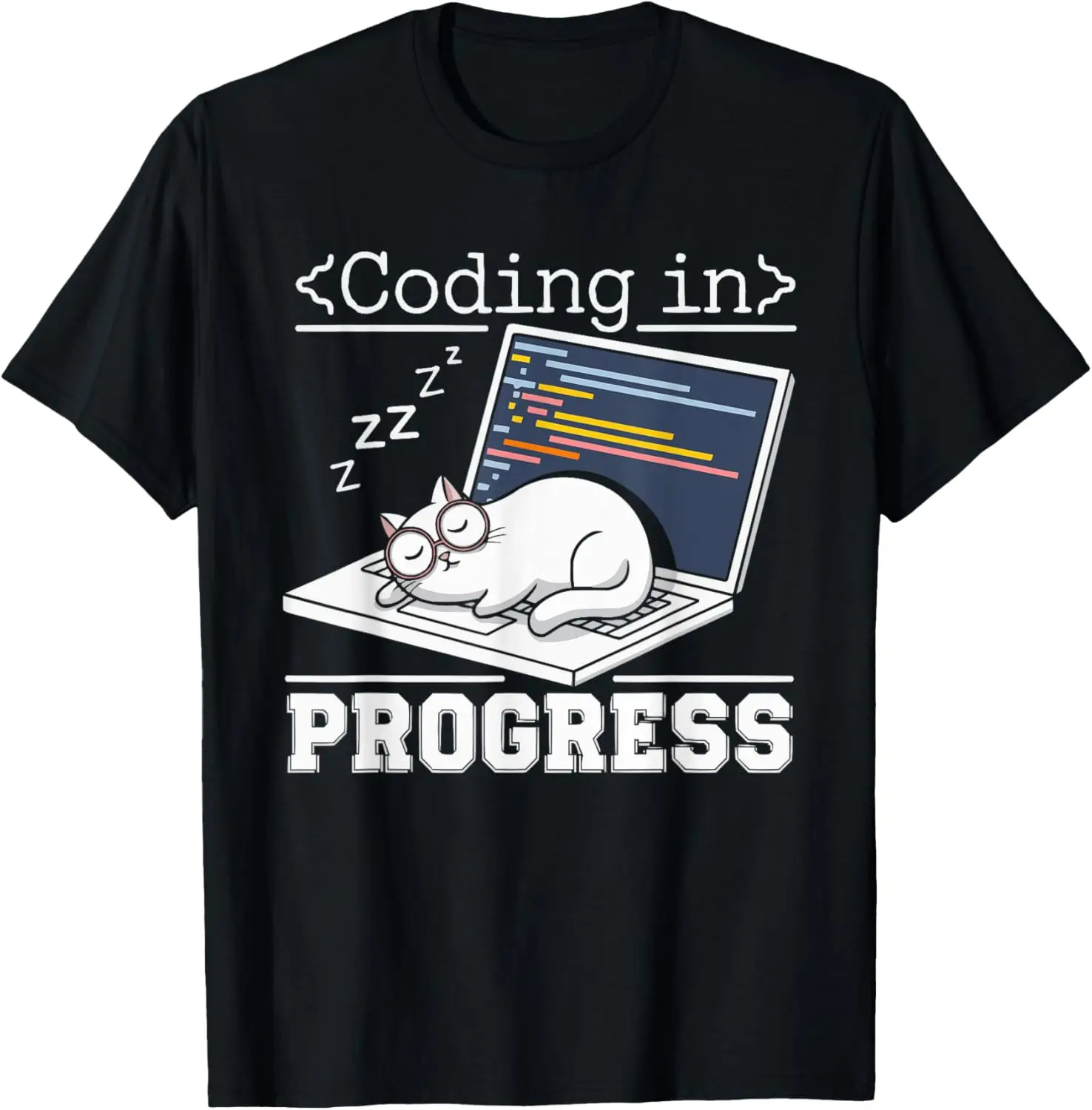 Футболка для программирования Cat Kitty Meow Animal Pet с компьютерным программированием