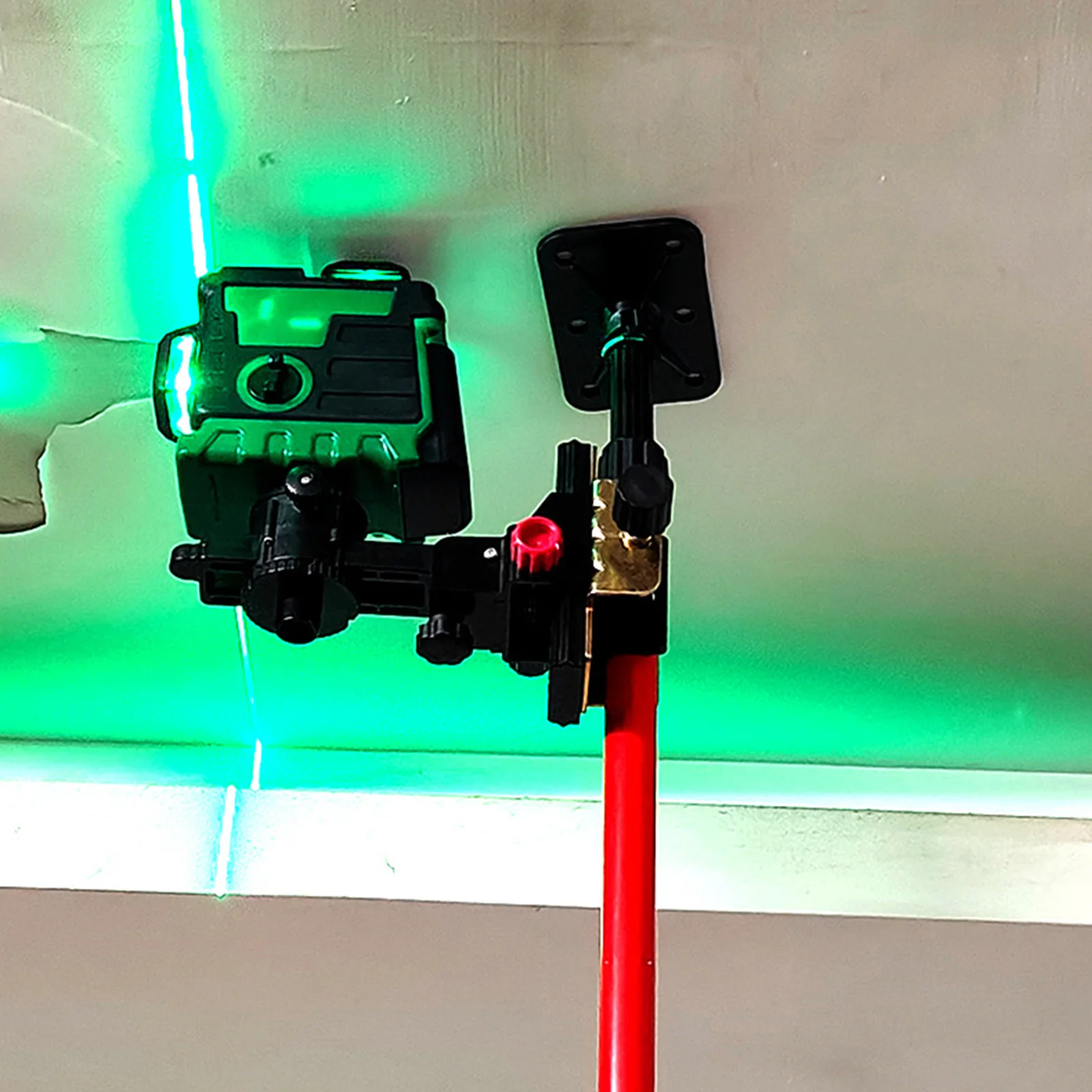 Лазерный уровень с телескопическим стержнем опора для потолка кронштейн