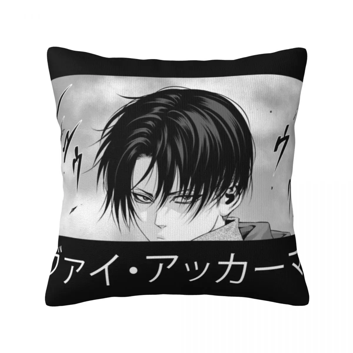 

Levi Ackerman Чехол-Подушка с аниме атакой манга aot Япония полиэстер обнимающая Подушка Чехол На Молнии летняя Мягкая обложка