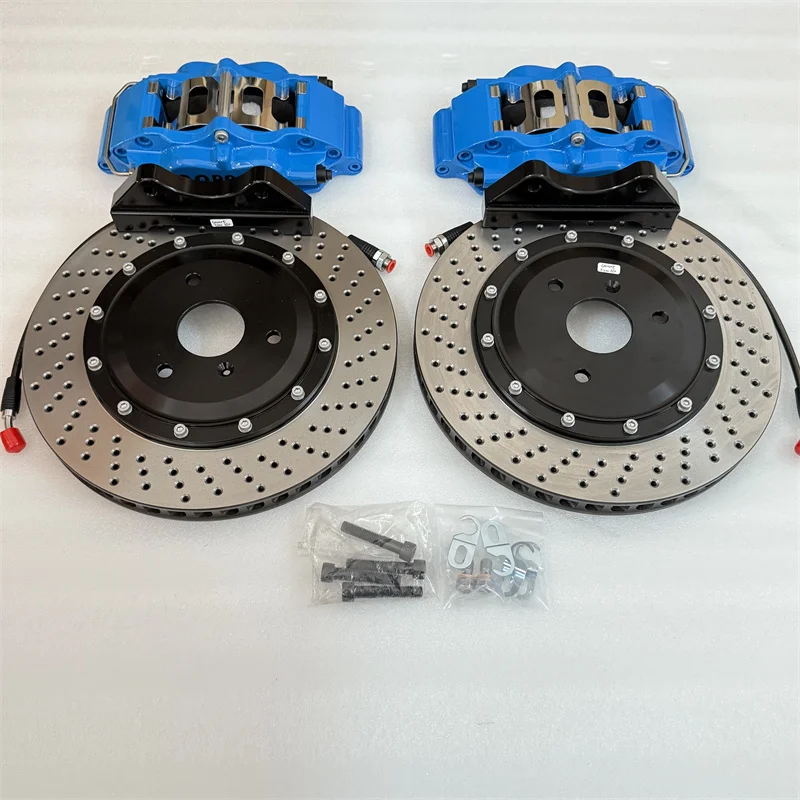 Фото Комплект тормозных суппортов Jekit 4 Pots (4 поршня) 330 мм для Fiat Abarth 500, передние, на диск 17 дюймов №4