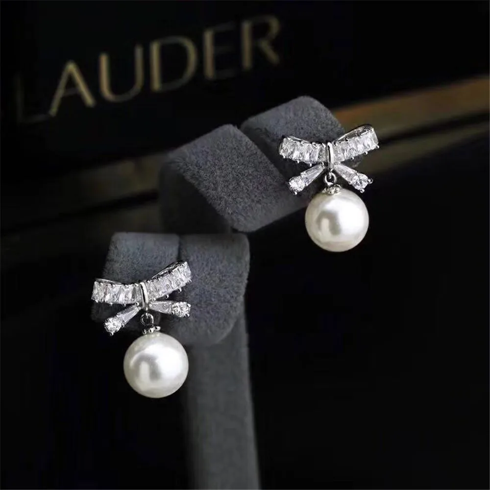 

Classic Pearl Earrings Accessories 925 Sterling Silver Earring Needle For Women 14K Gold Filled Plating Accessiroes Making