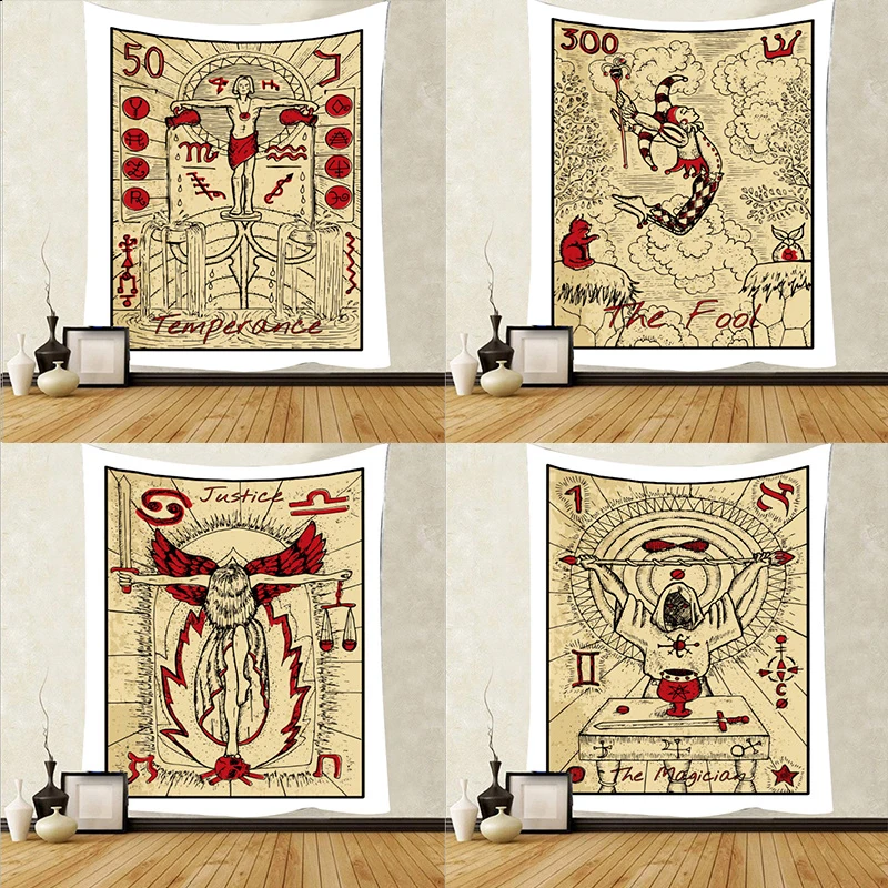 

Card series hanging cloth Tarot brand tapestry custom bedroom bedside home decoration background wall cloth