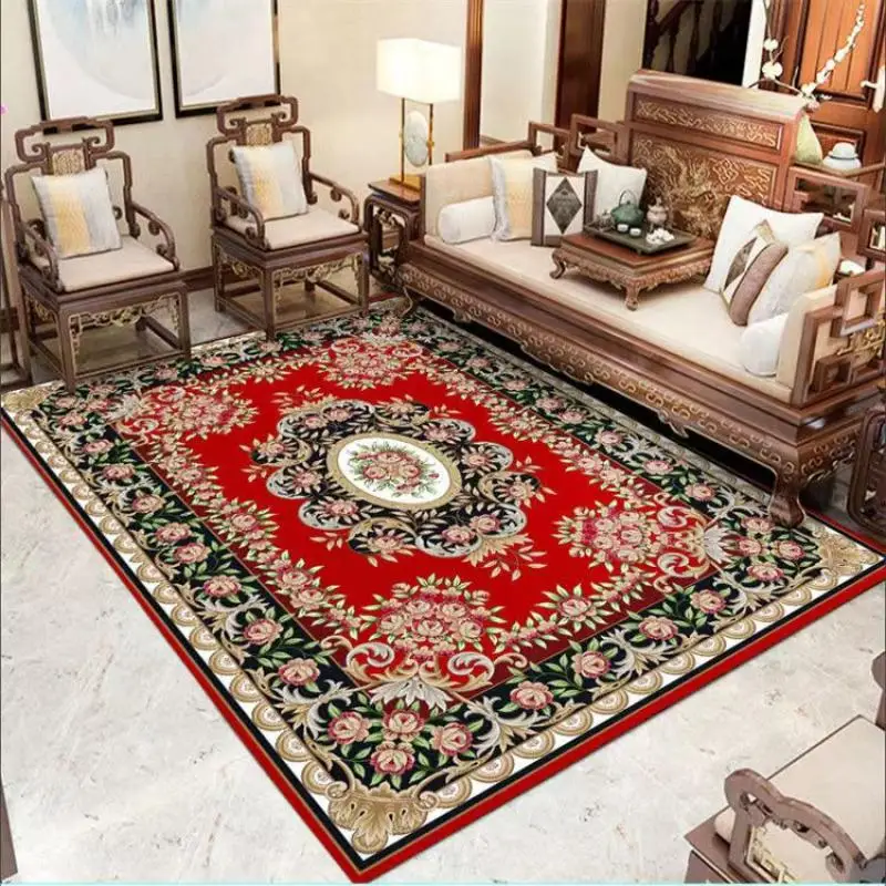 

New Arrival Turkey Persian Carpets For Home Living Room Printed Big Rugs Bedroom Parlor Decoration Area Anti-Slip Large Carpet