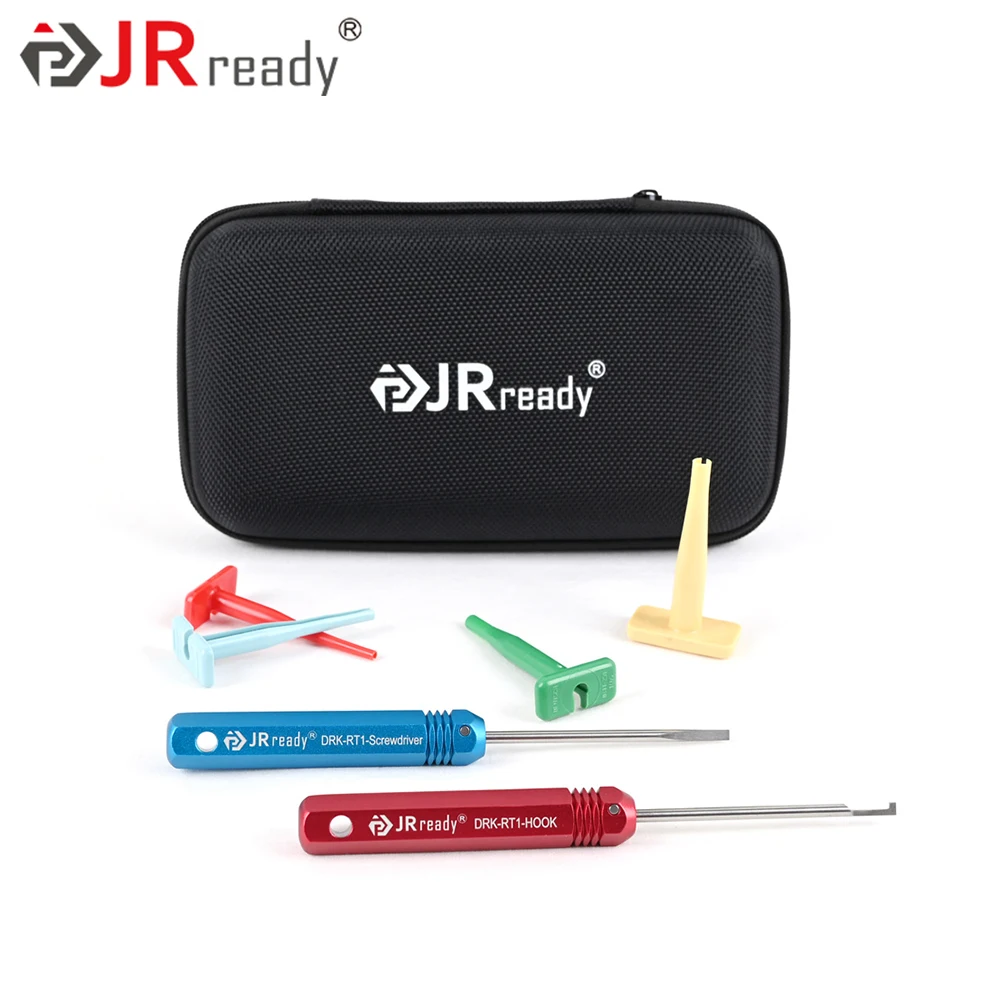 JRready ST5214 Deutsch Terminal Removal Tool Kit Wire Sizes 12 14 16 And 20 Gauge & Steel DRK-RT1 For Deutsch Connector