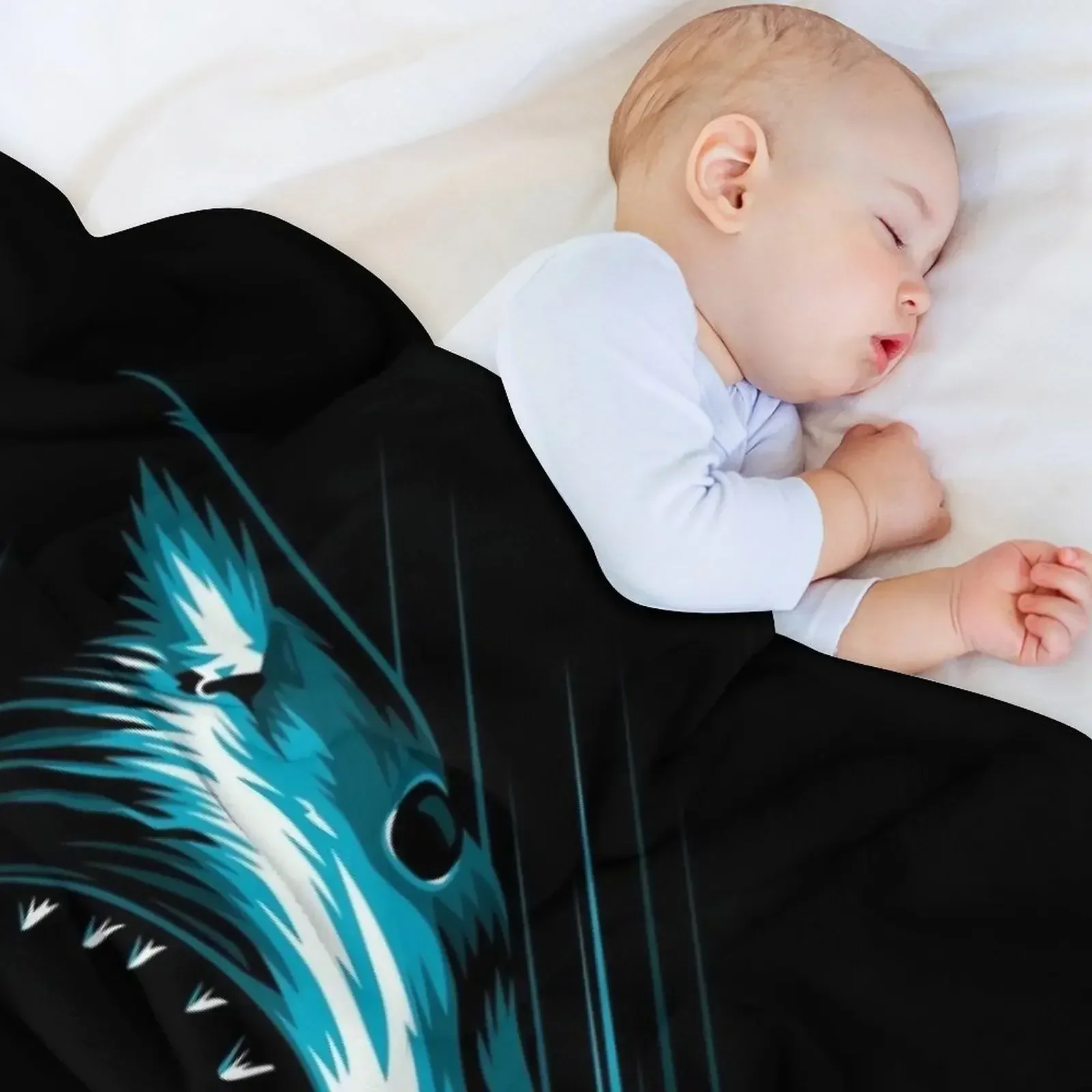 Мегалодон атака плед флис