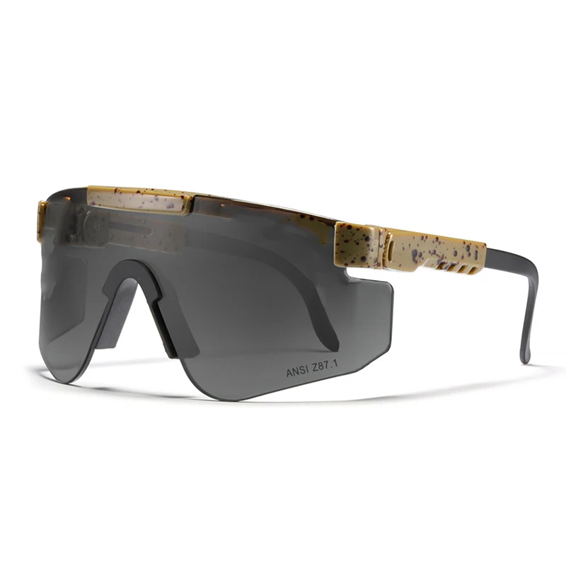 Pit Viper Dropshipping Branded UV400 Goggles Sunglasses Men Oversized Rimless Windproof Sun Glasses Shield Driving Gafas de sol